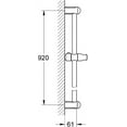thumbnail image 2 of Grohe 27 524 36" Slide Bar - Chrome, 2 of 3