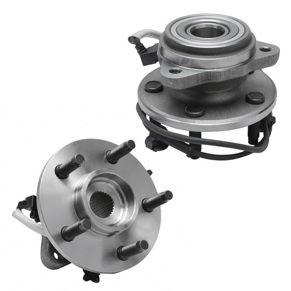 Detroit Axle - 2 Front Wheel Bearing Hubs for 4WD 5 Lug Ford Ranger Mazda B3000 B4000 Wheel Hub Bearings Assembly Replacement, Pair Hubs