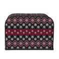 thumbnail image 2 of Balery red Minimalist Snowflake Pattern Oven Cover Kitchen Bread Machine Protector, 4 Slice Toaster Cover for Home, Anti Dust Fingerprint Coaster Cover, 2 of 7