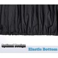 thumbnail image 5 of Lawn Mower Cover - Heavy Duty 210D Polyester Oxford, Waterproof, UV Resistant, Universal Size Tractor Cover Fits Decks up to 55 with Storage Bag, Blac, 5 of 5