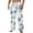 White, variant on successthop Christmas Flannel Pajama Pants Men Snowflakes Cozy Sleep Bottoms Elastic Trousers with Pocket Sleep Bottoms
