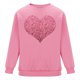 thumbnail image 4 of Amzcrzy Sudadera Para Hombre, Con Estampado De Corazones, Informal, De Manga Larga Y Cuello Redondo, Con Capucha, Color Rosa, L, 4 of 6