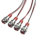 thumbnail image 4 of GLFILL 4 Pcs 10mm LED Indicator Light 12-24V Waterproof Signal Light Metal Panel Light White, 4 of 8