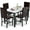 White, variant on AWQM Dining Table Set of 4, Faux Marble 5 Piece Dining Room Table Set with PU Leather Chairs, Rectangular Kitchen Table Set for Apartment, Dining, White