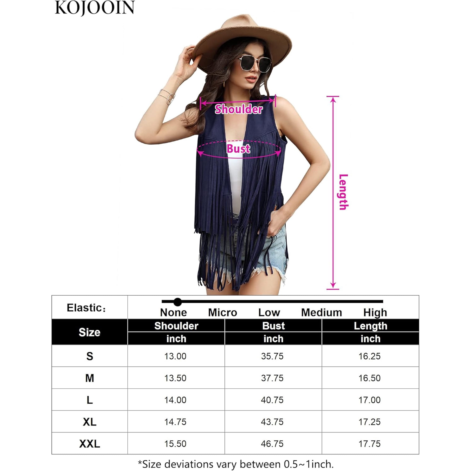 Yesfashion Women's Fringe Vest 70s Hippie Sleeveless Tassel Long Cardigan Jacket Cowgirl Western Tops
