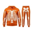 thumbnail image 4 of Halloween Unisex Tracksui Skeleton Hoodies And Sweatpants Set for Boy Girl 2 Piece Outfits Athletic Jogging Suits, 4 of 4