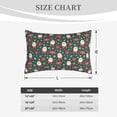 thumbnail image 2 of Salouo Santa Claus Print Print Pillow Case Cover,Wrinkle-Free Bed Pillow Cover Pack of 1 Home Decor Fade-Resistant and Stain-Resistant ,Pillows Not Included -14"x20", 2 of 8