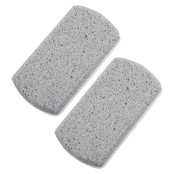 2 Pcs Foot Care Exfoliating Scrub Stone Double Sided Fine and Coarse Pumice Stone Foot File Grey White