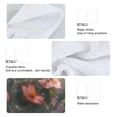 thumbnail image 5 of Wobogo Flower Butterflies Hand Towel Set of 2 Absorbent for Kitchen and Bathroom With Velcro Hanging Loop 18.2×14in, 5 of 7