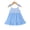 Blue, variant on 12 Months Baby Girls Dress 18 Months Girls Sleeveless Dress Flower Print Off-the-shoulder Toddler Girls Solid Color Summer Halter Dress Apricot