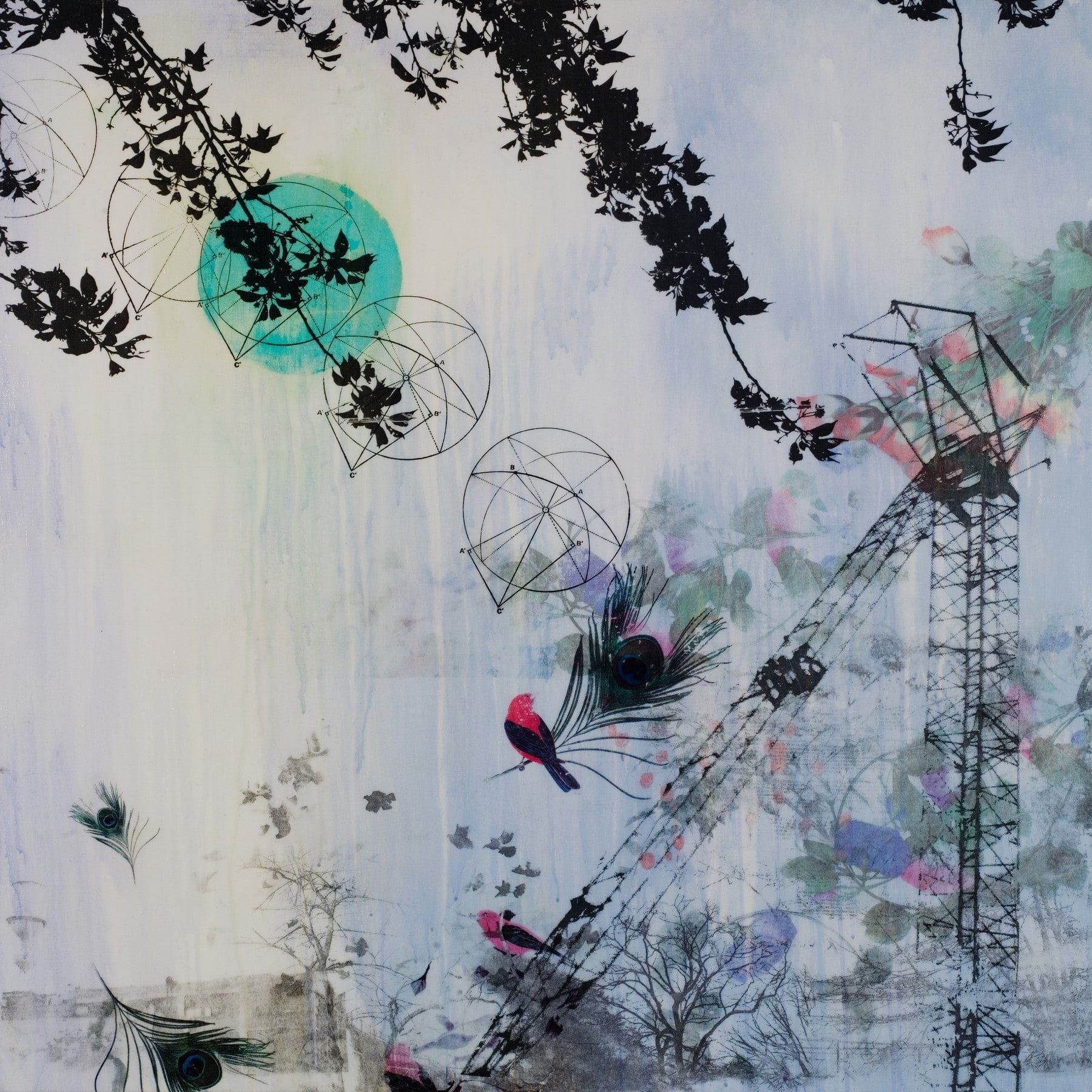 "Blue Moon" Painting Print on Wrapped Canvas