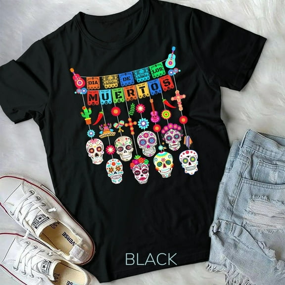 Dia De Los Muertos Funny Day of the dead Hanging skulls T-Shirt Unisex T-shirt