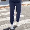 thumbnail image 6 of Fgnfyis Men's Workout Sweat Pants Elastic Drawstring Gym Jogger Pants with Pockets Sweatpants for Men Navy XXL, 6 of 7