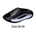 thumbnail image 2 of thinsony Unisex Slippers Comfortable Open Toe Sandals Shower Bathroom EVA Sandals Black 38 39, 2 of 9