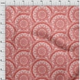 thumbnail image 4 of oneOone Cotton Cambric Red Fabric Asian Block Mandala Sewing Craft Projects Fabric Prints By Yard 42 Inch Wide, 4 of 4