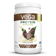 Vega Plant Protein & Greens Powder, Chocolate, 20g Protein, 1.4lb, 21.8oz