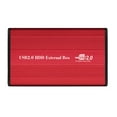 thumbnail image 1 of USB2.0 to Hard Disk Case 2.5'' HDD Enclosure Portable Hard Disk Box Aluminum Alloy HDD Enclosure Red, 1 of 7