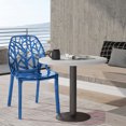 thumbnail image 2 of LeisureMod Chaise de Salle à Manger Cornelia, Style Moderne, Enfants, Plastique, Bleu Transparent (Ensemble de 1), 2 of 6