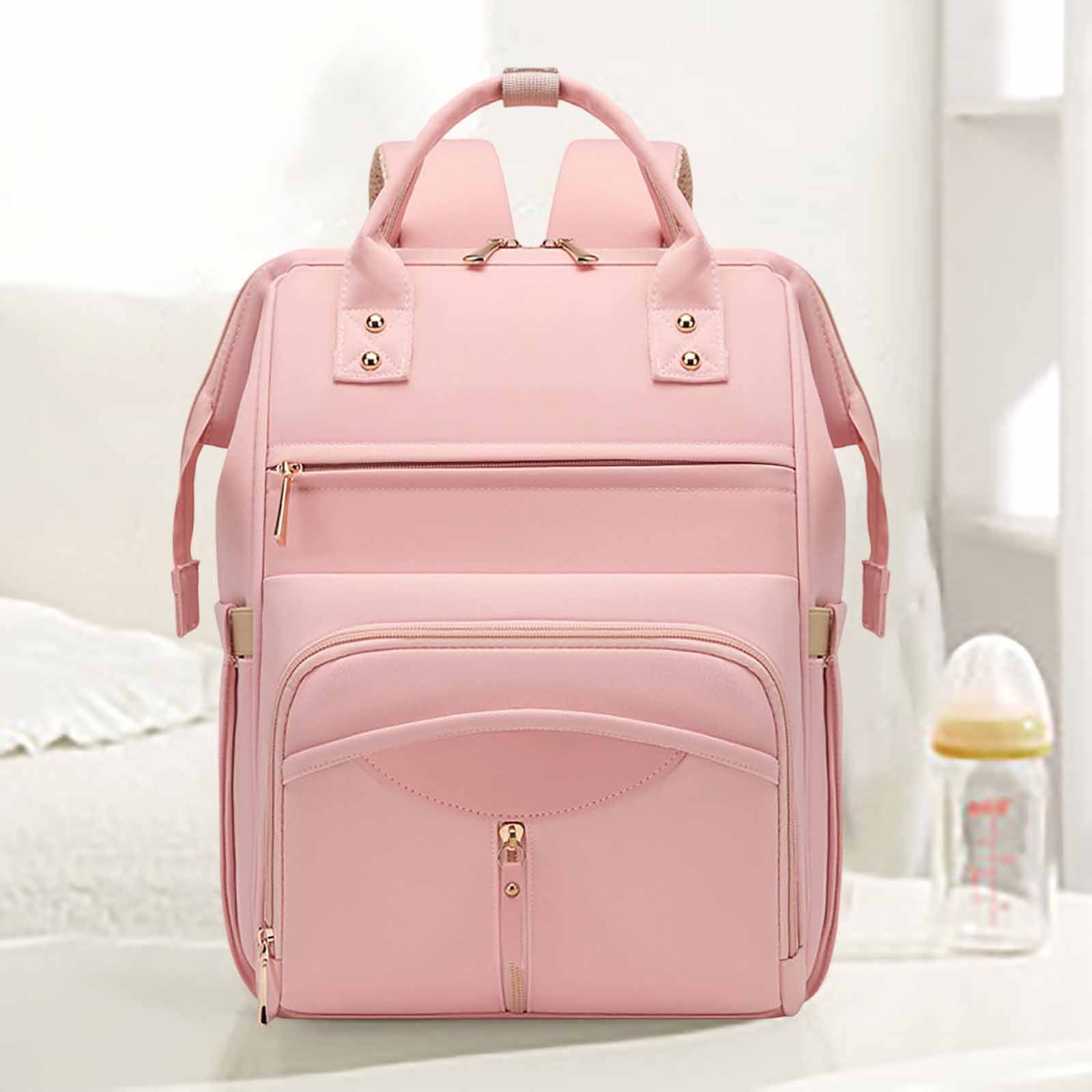 Multi-functional Large Capacity Diaper Backpack for Newborn, Travel student Bag with Stroller Straps, Waterproof Maternity Backpack for Parents