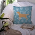 thumbnail image 3 of Winter Snowflake Dog Profile Art Fabric Decorative Pillow, 3 of 4