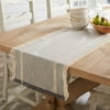 Better Homes & Gardens Table Runner, Woven Cotton Gray Fringe, 14  x 72