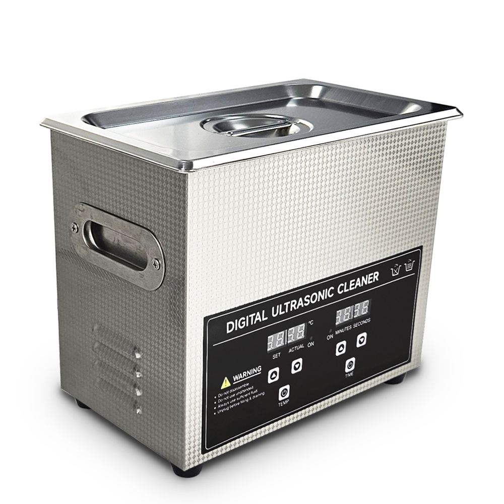 3L Stainless Steel Ultrasonic Cleaner with Degreasing Tablets  Silver Professional Jewelry Tool Washer