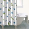 thumbnail image 4 of Pioneer Flower Floral Print Pattern Shower Curtain 36"x72", Bathroom Decorative Shower Curtain Set with 12 Hooks, Waterproof Washable, 4 of 6