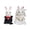 Multicolor, variant on Scale Miniature Simulation Forest Family Doll Furniture, Newlywed Bunny Themed Pretend Play Set, Tiny Dollhouse Accessory Kit, Creative Imaginative Play Toy, 2pcs, Multicolor