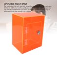 thumbnail image 4 of Transparent Acrylic Piggy Bank, Large Capacity, Openable with Key Lock, Ideal for Saving  and Bills, Great for All Ages, 4 of 7
