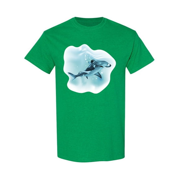Realistic Hammer Shark T-Shirt Men -Image by Shutterstock, Male x-Large