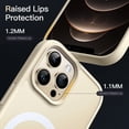 thumbnail image 6 of JETech Magnetic Case for iPhone 12 Pro Max 6.7-Inch Compatible with MagSafe, Translucent Matte Back Slim Shockproof Phone Cover (Beige), 6 of 6