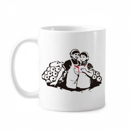 

China Red Educational Promotional Textile Mug Pottery Cerac Coffee Porcelain Cup Tableware