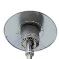 thumbnail image 4 of 46000BTU Propane Stainless Steel Mushroom Outdoor Patio Heater with Hollow Pattern on Tank housing, with Two Smooth-rolling Wheels,with Hose Set,with Black Cover,Pole in Two Pieces(Upper and Bottom), 4 of 9