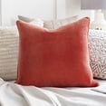 thumbnail image 4 of Surya Corduroy CDR-003 18x18" Square Cotton Pillow Kit in Orange, 4 of 5