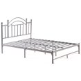 thumbnail image 1 of Hodedah Complete Metal Queen-Size Bed with Headboard-Footboard in Silver Finish, 1 of 4