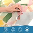 thumbnail image 3 of Yayeee Kitchen Curtains Tier Pair Light Filtering 27"x36" Rod Pocket Short Cafe Window Panel, Retro Pink Stars, 3 of 7