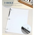 thumbnail image 6 of Loose Leaf Paper, 200 Sheets Notebook Paper, 8 x 10.5 College Ruled Paper, 3 Hole Punch Binder Paper, Lined Paper for 3 Ring Binders, College Ruled Paper, 8" x 10.5" Filler Paper, 6 of 6