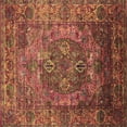 thumbnail image 1 of Ahgly Company Indoor Square Oriental Brown Industrial Area Rugs, 5' Square, 1 of 4