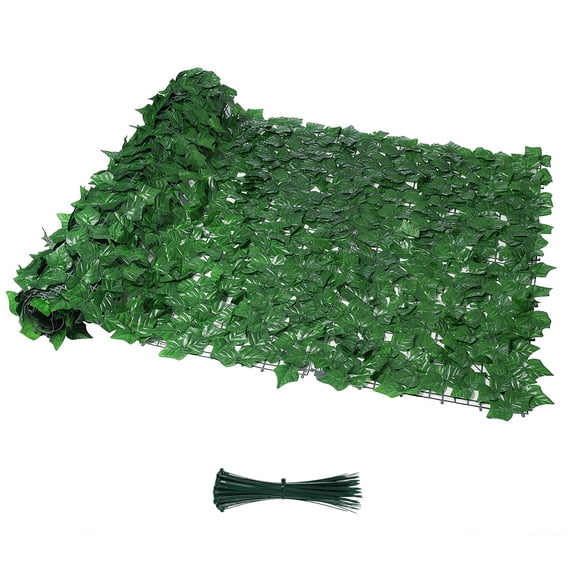 Shade&Beyond Artificial Ivy Privacy Fence Screen 39.4" x118" Faux Ivy Hedge Wall Panel for Garden, Balcony, Fence & Patio, UV Resistant Decorative Greenery Privacy Screen