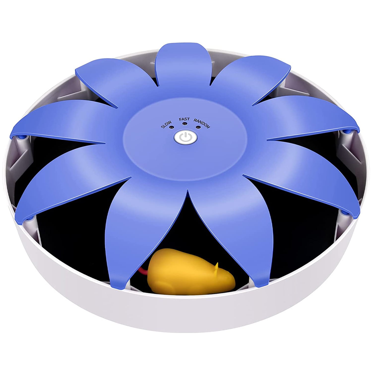 Pefilos 9" Interactive Cat Toy Mouse for Indoor Cats and Kitten, Uncatchable Spinning Mice,Hunting Chasing and Exercising,Cat Scratcher Track Roller Catnip Puzzle Toy, Blue Pefilos 9" Interactive Cat Toy Mouse for Indoor Cats and Kitten, Uncatchable Spinning Mice,Hunting Chasing and Exercising,Cat Scratcher Track Roller Catnip Puzzle Toy, Blue