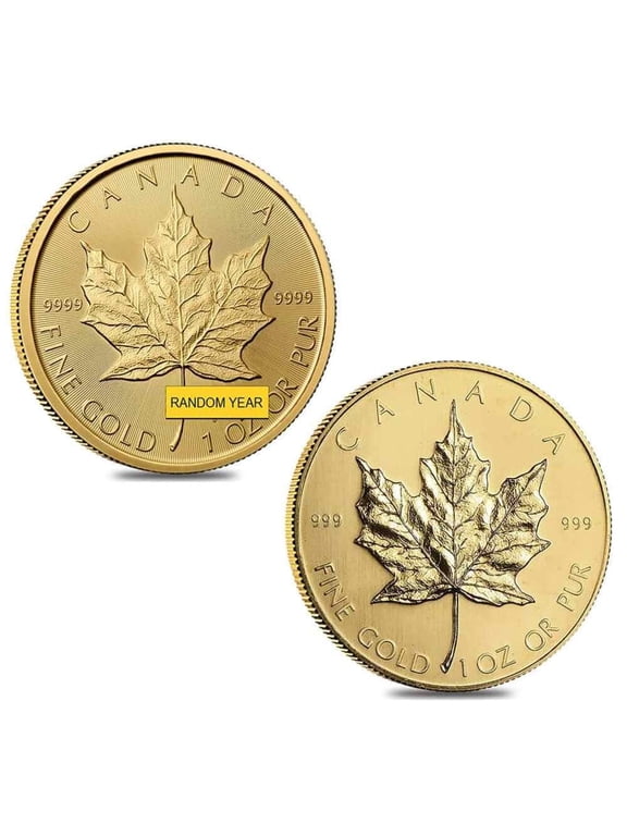 1 oz Canadian Gold Maple Leaf $50 Coin (Random Year)