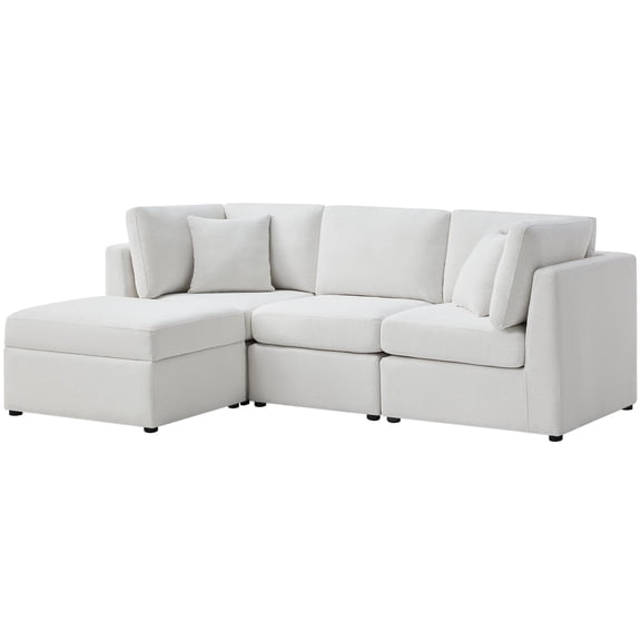 Comfort Pointe Chandler 4-PC XL Ivory Performance Fabric Chofa