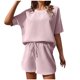 thumbnail image 2 of Puntoco Moda Mujer Verano Casual Manga Corta Blusas Botton Cuello Redondo Tops Pantalones Largos Liquidación Puntoco Puntoco-2961, 2 of 6