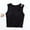 Black, variant on LYEAA Tank Tops for Women with Built in Bra Cropped Sleeveless Crew Neck Padded Basic Summer Casual Undershirt Solid Beach Fashion Pullover Vest Breathable Soft Loungewear Going Out Clothes Beige XL