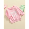 thumbnail image 3 of Qiylii Children’s Boys Girls Sweater Letter Printed Round Neck Long Sleeve Top, 3 of 8