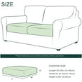 thumbnail image 5 of CHUN YI Spandex Stretch Couch Cushion Covers Sofa Seat Slipcovers,2PC,Ivory White, 5 of 6