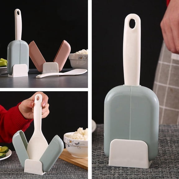 NOVELAR Upright Rice Scoop Utensil, 7.48 in Handle, Easy to Clean and Store, Great for Serving Cereals, Beans, and Family Meals