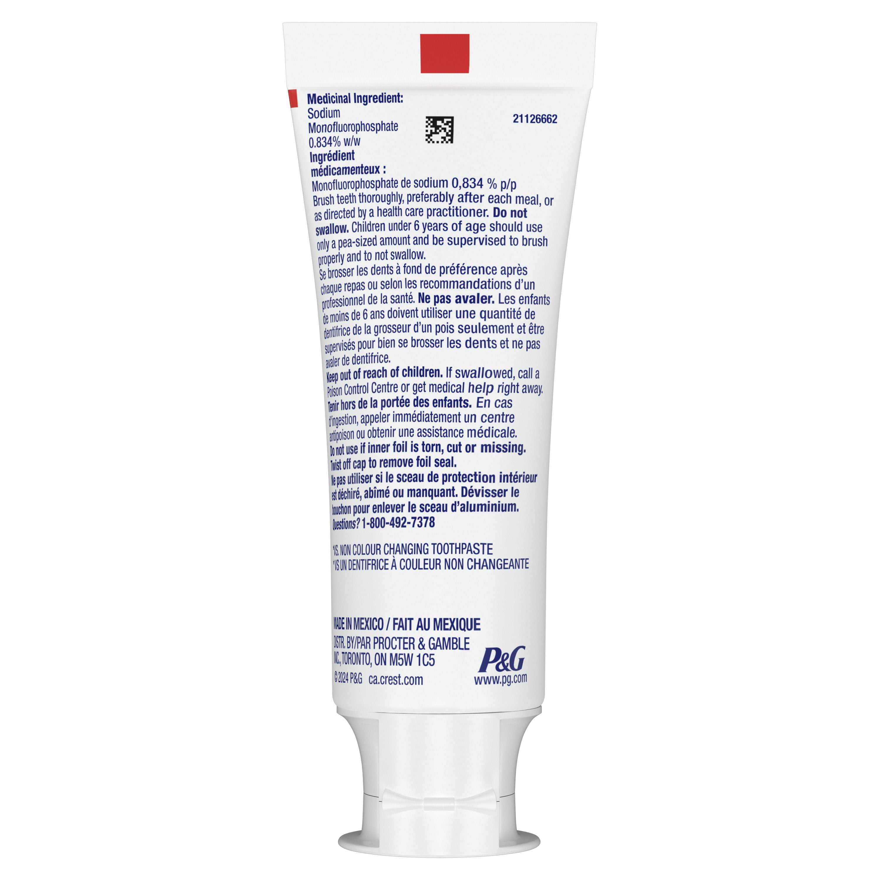 Crest Advanced Kid's Fluoride Toothpaste, Strawberry Flavor, 85