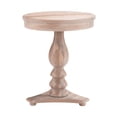thumbnail image 2 of Linon Bree Table d'Appoint Ronde en Bois 20 Pouces P x 24,5 Pouces H avec Base Piédestal Brun Naturel, 2 of 8