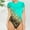 Green, variant on Lilgiuy Women's Leopard Print High Elastic Tight Short Sleeved Round Neck Jumpsuit for Everyday Wear